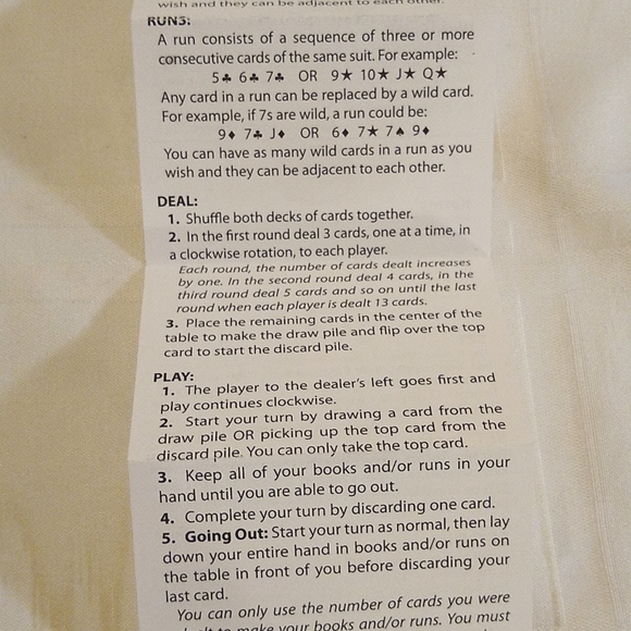 NWT Five Crowns Rummy-Style Card Game - Picture 4 of 6